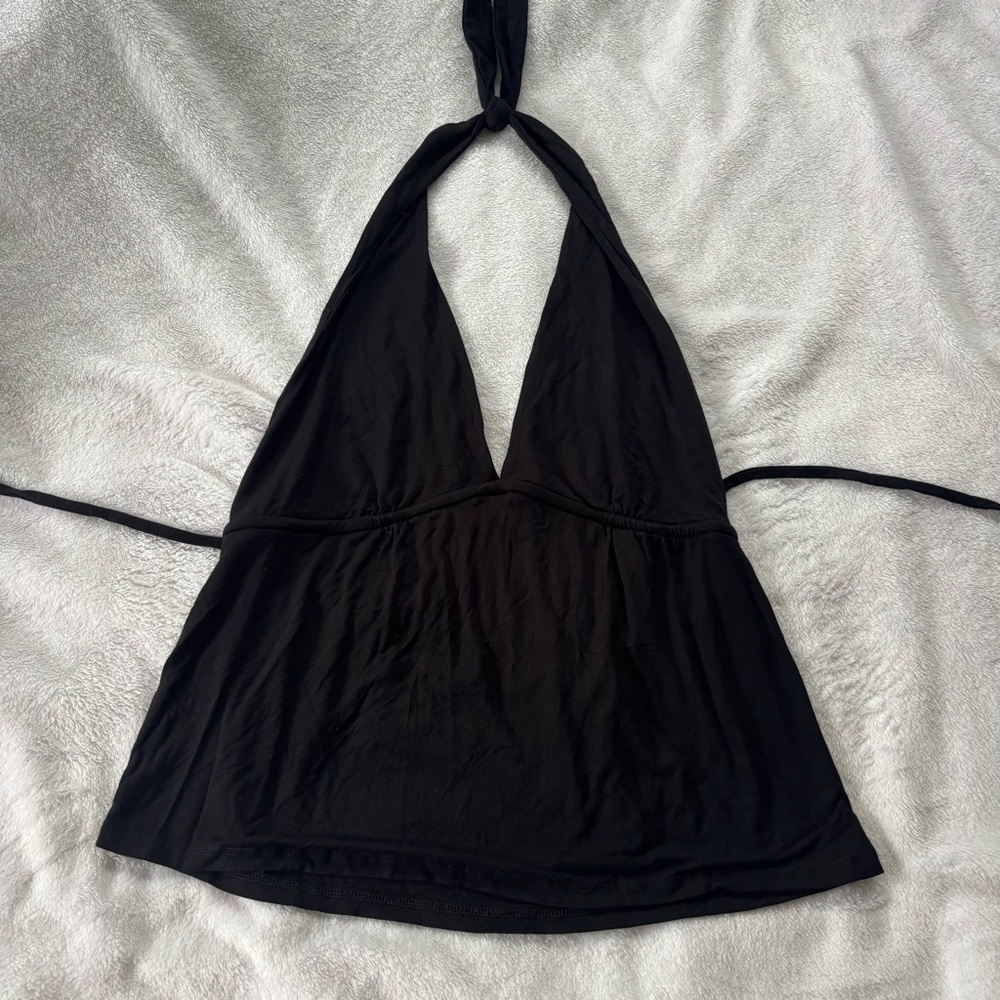 Brandy Melville Black Halter Top